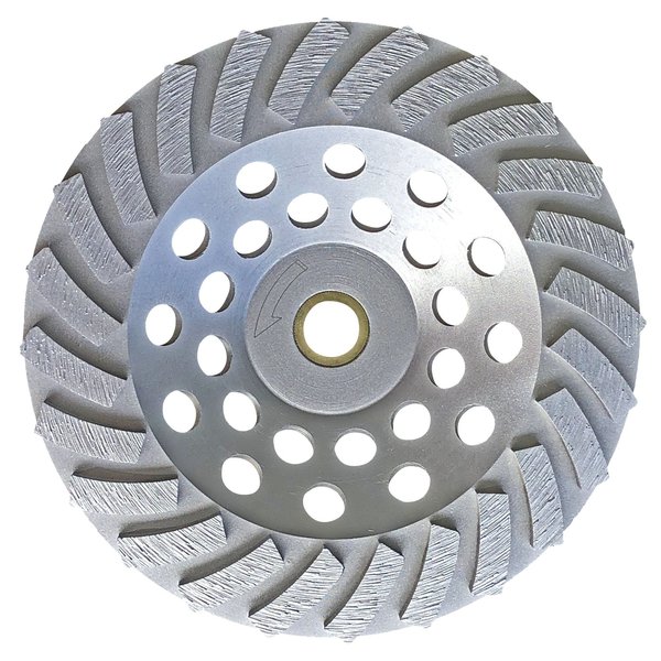 Ox Tools Ultimate Spiral Cup Wheel 7” 24 Segments - 7/8” - 5/8” Bore OX-UPSC24-7